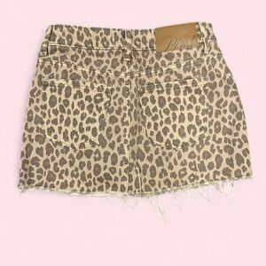 Victoria's Secret PINK Tan and Brown Leopard Print Mini Skirt